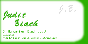 judit biach business card